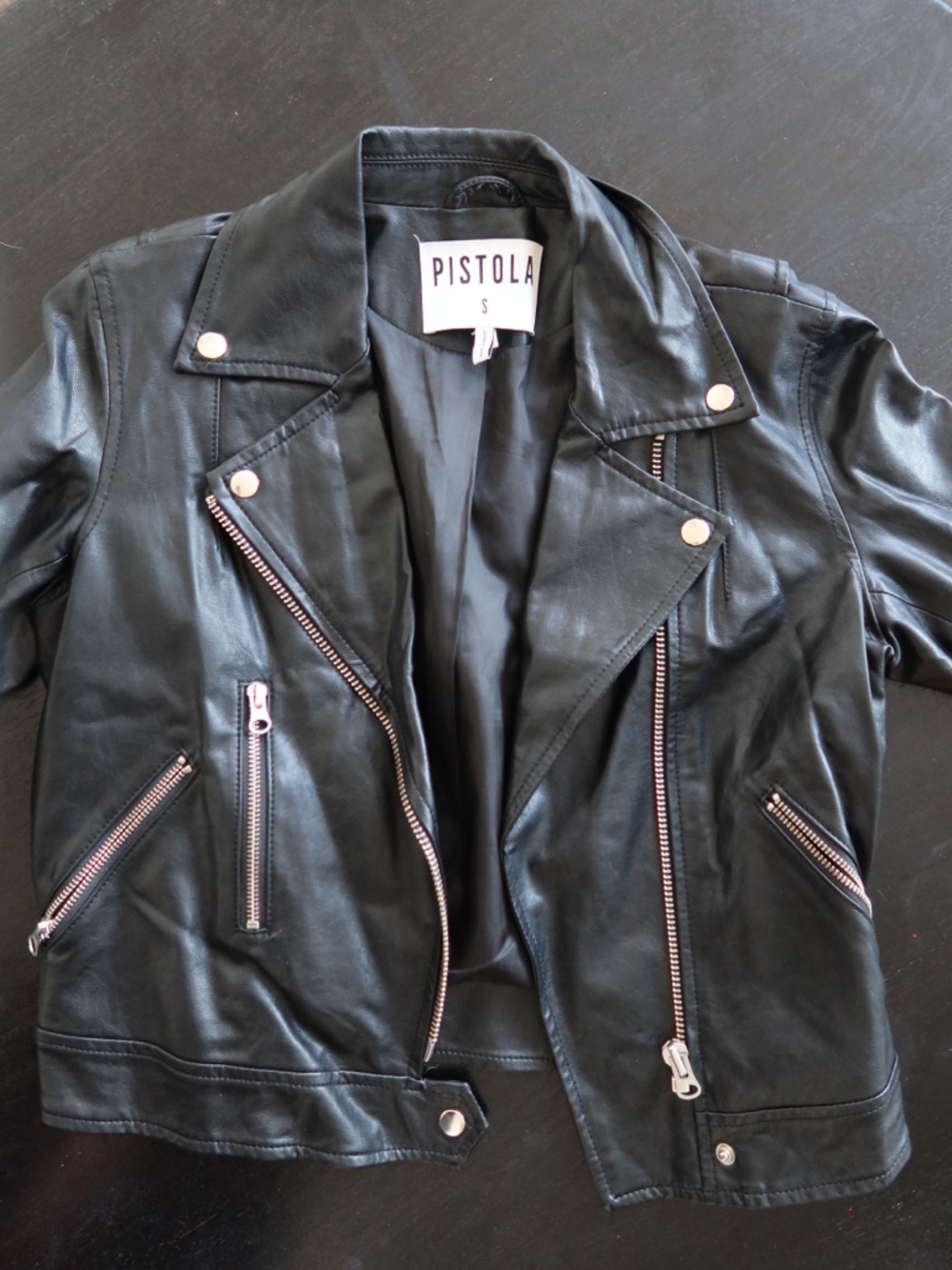 pistola Black Leather Jacket